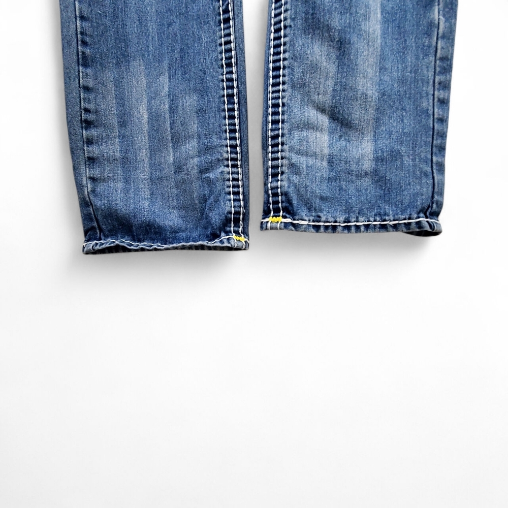 True Religion Men's Ricky Super-T Straight Leg Jeans sz 34 Blue - Picture 5 of 11